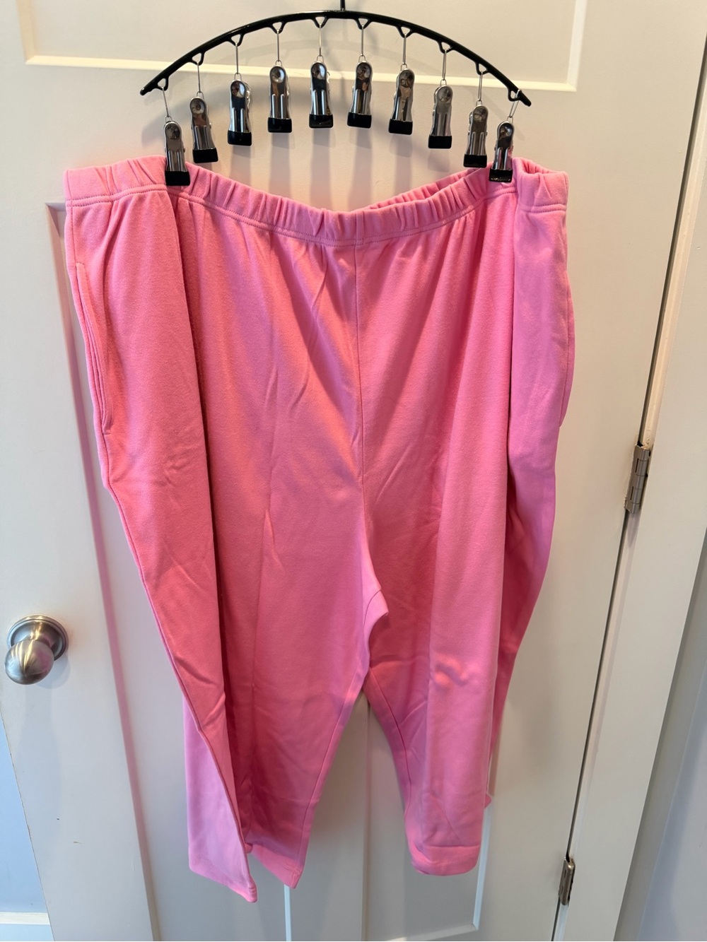 NWOT Woman Within 4X Pink Pull-On Knit Pants Plus Size Elastic Waist